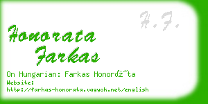 honorata farkas business card